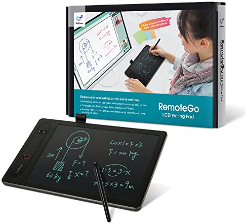 PenPower RemoteGo - Bloc de Escritura LCD | 2ª generación | Escritura Visible | Software 3 en 1 con Pizarra Digital, anotación y grabación de Pantalla
