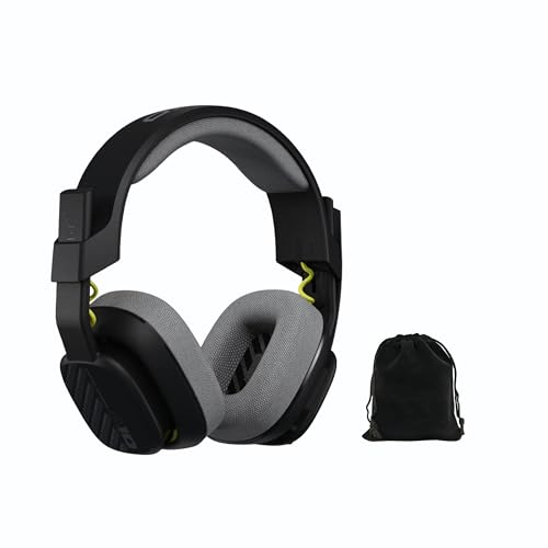 Astro A10 Gaming Headset Gen 2 Wired Headset - Over-Ear Gaming Headphones with Flip-to-Mute Microphone, 32 mm Drivers, for Xbox Series X|S, Xbox One, Nintendo Switch, PC, Mac - Bulk - W/Pouch (Black)