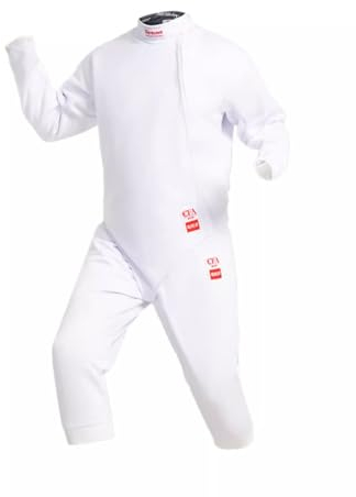 JUNYOHOA 3-teiliges Fechtanzug-Set, 450N, Schutzkleidung for Kinder und Erwachsene, Fechtausrüstung Aus Eisseide (Color : Right Hand, Size : 42#)