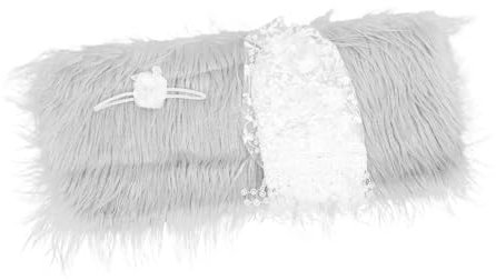 Veemoon Neugeborenen Decke Wrap Elastische Stirnband Set Mehrzweck Baby Fotografie Zubehör Grau 3pc Kit