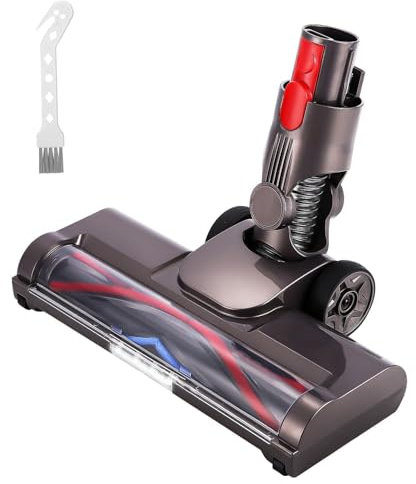 SOBEAU Bürste Kompatibel mit Dyson V7, V8, V10, V11, V15 Staubsauger, Ersatzbürste mit 4-LED Scheinwerfern, Bodendüse für Hartböden und Teppich