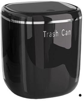 Gsrhzd Mini Pattumiera, Mini Cestino Spazzatura Ufficio, Nero