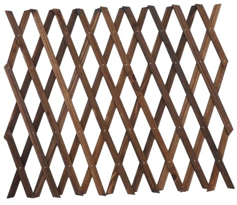 Cedarwood Garden Fence Trellis for Climbing Plants 55x12.3