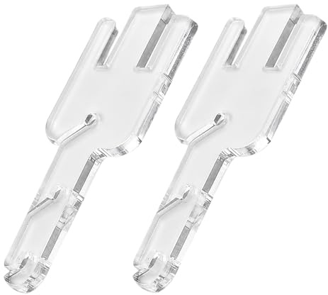 QIHAWN 2Pcs Clear Acrylic Knitting Machine Tensioner, No-Drill Tension Fork