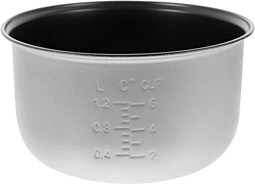 Operitacx 3L Revestimiento para olla arrocera eléctrica, interior antiadherente de aleación de aluminio, interior de olla arrocera, repuesto para olla arrocera, olla arrocera