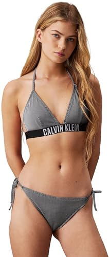 Calvin Klein Haut de Bikini Triangle Femme Triangle sans Armatures, Noir (Pvh Black), M