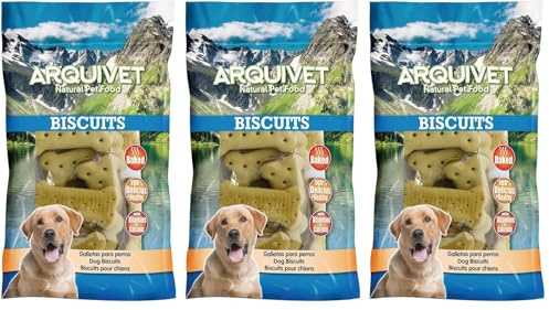 Arquivet, Biscuits, Biscuits pour Chiens, Sandwich os, 200 g (Lot de 3)