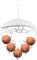 BDHYYM Meisenknödelhalter, Vogelfutterspender, Hängendes Futterhaus für Vögel, Bird Feeder mit Futtersäule, Vogelfutter Behälter zum Aufhängen