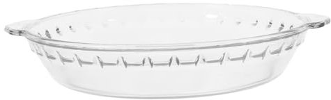 Amosfun 9 Inch Glass Baking Dish With Handles Heat-Resistant Splash-Proof Lid Oven Microwave Safe Dishwasher Safe For Snacks Salads