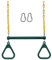 Pesfehhy Swing Sets for Backyard-Set Includes 18Inch Trapeze Swing Bar & 48Inch Heavy Duty Chain with Locking Carabiners (Green)