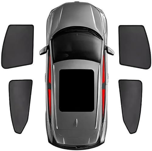 Pare soleils pour vitres latérales Auto pour Mitsubishi Lancer 2007-2017, Rideau Voiture Magnétique, Protection UV Protection Vie Privée Pare Soleil Voiture,B-2 Front+2 Rear