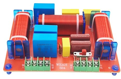 Trufolxiaz Systèmes Croisés 400W Speakers 3 Voies Filtres Audiophiles Ajustés Filtres pour Améliorer Le Diviseur Fréquence Haut-Parleur Qualité Sonore