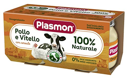 Plasmon Omogeneizzato Di Carne Vitello E Pollo 2x80g