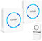 Koopower Self-Powered Wireless Doorbell with 2 Plug-in Receivers, No Battery Required, Waterproof Button, LED Flash, 58 Melodies, Easy Installation
