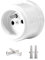 FRENCH Base Prise Porcelaine Blanc 240 V, 16 A