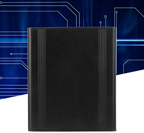 Niiyen Projektbox aus Aluminium, Abzweigdose Wasserdicht, elektrische Anschlussdose, Geteiltes Gehäuse für DIY Stromabzweigdose, 38 x 88 x 100 mm, Schwarz