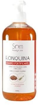 SOM Champú Ronquina - Fortalece y Revitaliza el Cabello - Con extracto Natural de Quina y Romero - Aporta brillo al Cabello - 500 mls.