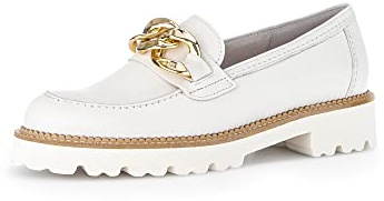 Gabor Donna Mocassini, Signora Pantofole,Pantofola,Scarpe da College,Scarpe Business,Bianco (Latte),38.5 EU / 5.5 UK