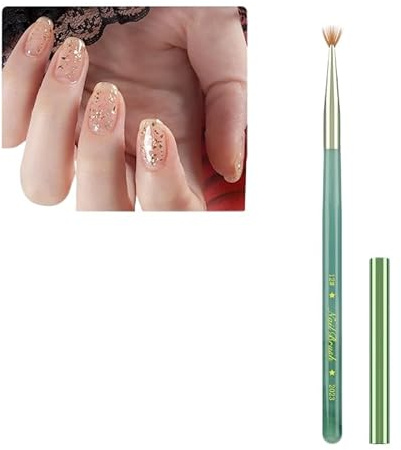 Rufevee 1 PC Nagelkunst-Bürsten Gel-Politur Nagelkunst-Design-Stift-Malerei-Werkzeuge Fingernagel-Pinsel Nagel-Reinigungs bürste Nagel-Kunst-Liner-Pinsel und Nagel-Punkts Tift Salon Vday-Geschenk