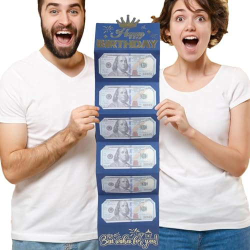 Enveloppes pour argent liquide | Enveloppes d'argent pour anniversaire, tirelire de vacances pliante, portefeuille créatif pour et adultes, fournitures de célébrations d'anniversaire
