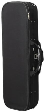 JunZheHub Estuche Rígido Oblongo para Violín, Caja para Violín, con, Accesorios para Instrumentos de Cuerda, a Prueba de Golpes, Estuche de Transporte, 3 a 4