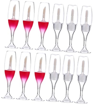 SOIMISS 12pcs Mini Lip Gloss Bottles Empty Tube Lipstick DIY Cosmetic Container for Boys and Girls Lip Gloss