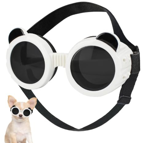 Hundsolglasögon, vindtäta, justerbara remmar, skydd, anti-UV | Hund för små, medelstora och stora raser, utomhus, resor, vandring, cykling, skidåkning, camping, fiske
