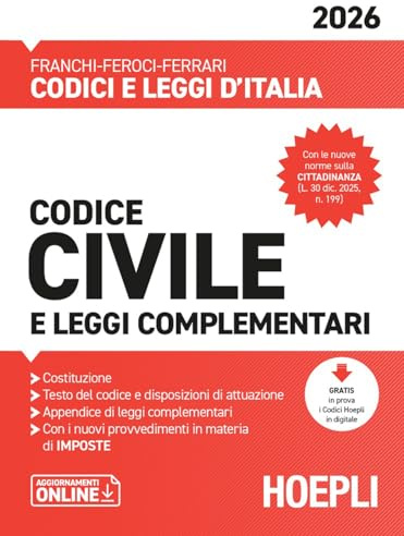 Codice civile e leggi complementari 2026. Nuova ediz.