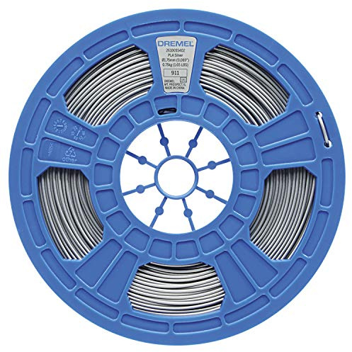 Dremel PL10JA 3D PLA Filament 1,75mm für 3D Drucker in Silber, Vorteilspack 750g