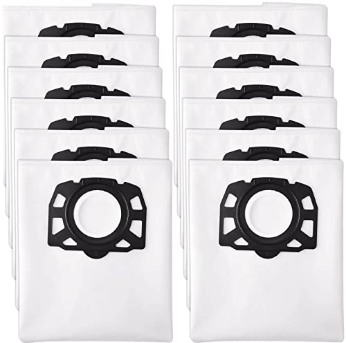 15 Stück Staubsaugerbeutel für Kärcher 2.863-006.0 Vliesfilterbeutel 487 Ersatzbeutel WD4 WD5 WD6 WD5P WD6P Premium MV4 MV5 MV6 Beutel Filtertüten Nass & Trockensauger Staubbeutel Bags