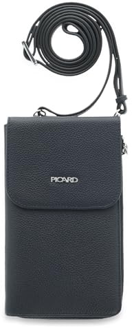 Picard Handytasche zum Umhängen Damen Anne | Handykette aus Leder mit 2 Kartenfächern gesichert durch Reißverschluss & Druckknopf | Elegant, Modern | Handy Umhängetasche | Alltag, Ausgehen