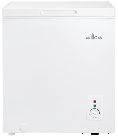 Willow W66CFW Freestanding 66L Chest Freezer with Removable Storage Basket, Suitable for Outbuildings and Garages, 2 Years Warranty - White