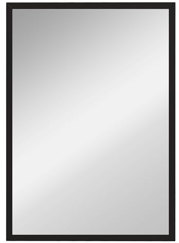 HOMCOM Espejo Rectangular Espejo de Baño 50x70 cm Espejo de Pared Decorativo para Salón Entrada Pasillo Horizontal o Vertical Blanco