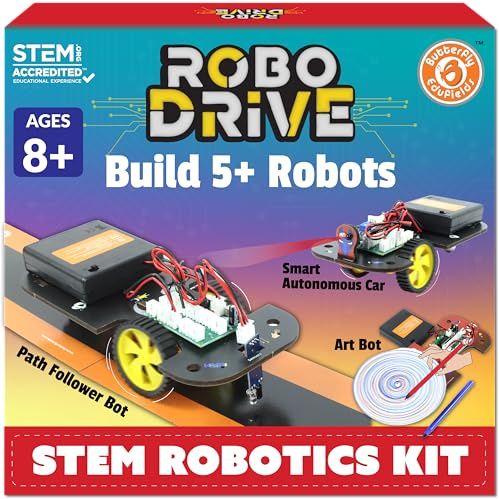 Butterfly EduFields 5in1 Robot Building Kit for Kids Age 8-12, DIY Robotics