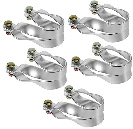 ibasenice 5juegos Abrazaderas Aluminio Manguera Invernadero Soportes Correas Reparar Jardín