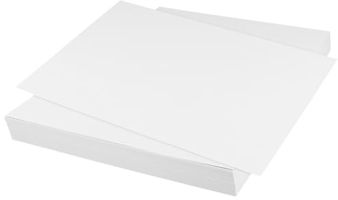 SENJEOK 100 st A3 vita kartongpapper 300 GSM, 297 x 420 mm tjockt konstpapper för att rita, trycka, hantverksprojekt