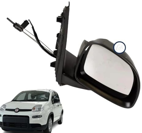 SPECCHIETTO RETROVISORE DESTRO NERO MECCANICO SENSORE TEMP. PER FIAT PANDA 3a 2012