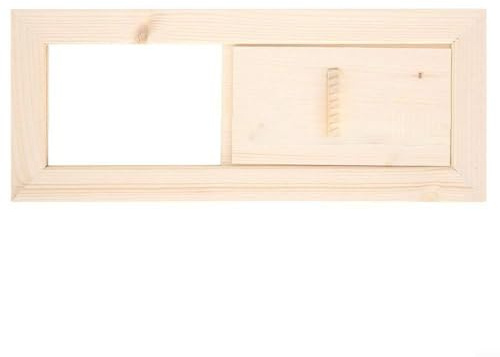 Glewi Rejilla de ventilación de madera para sauna con rejillas para sala de vapor casera, acabado liso fácil instalar panel de ventilación de aire 8.3x6.0 pulgadas