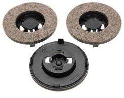 Hoover 09502576 Cuscinetti per Lucidatrice Pavimenti, 3 Pezzi