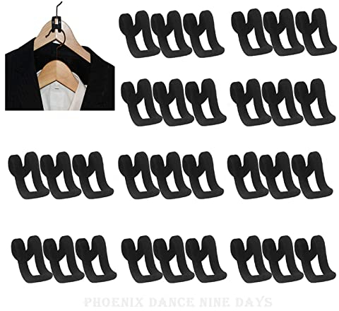 SoundZero 30 Stück Kleiderbügel Haken, Verbindungshaken für Kleiderbügel, Kleiderbügel Verbinder Haken, Platzsparende Kleiderbügel Verbindungshaken, Kleiderbügel Haken Mini Flocking