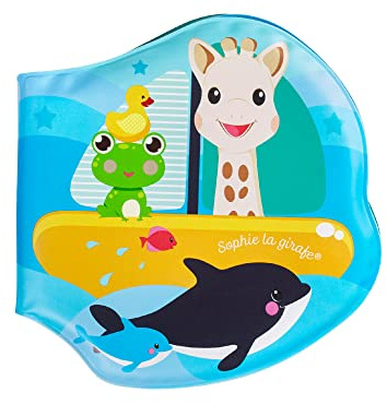 Sophie la Girafe - Sophie la Girafe - Livre de Bain Sophie la Girafe - Ludique et Coloré - 8 Pages - 3 Univers Aquatiques Différents - Pour Enfants à Partir de 4 Mois