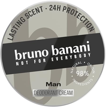 bruno banani Deodorante crema da uomo, 24 ore, 40 ml