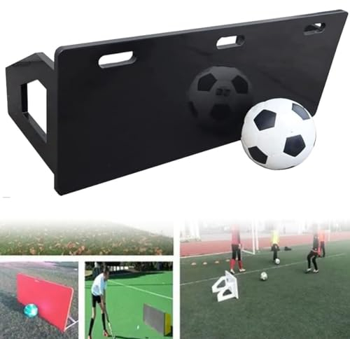 FENGSSLL Professionelles Fußball-Rebound-Brett, Fußball-Rebound-Wand, verbessert Dribbeln, Passen und Schießen – Fußball-Trainer für Erwachsene und Kinder, 99,1 x 40,6 cm,Black