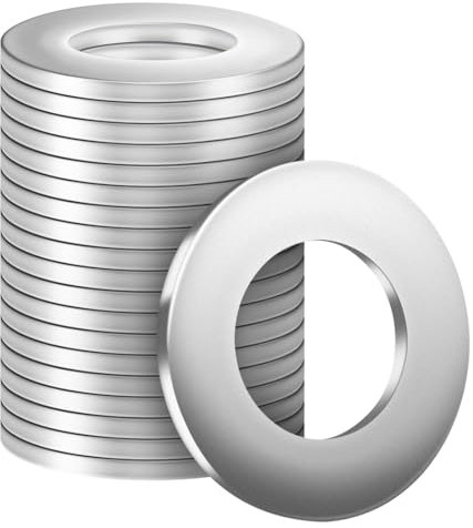 BOUMVID Rondelle in acciaio inox M16 x 30 mm, 20 pezzi 304 A2 V2A, dischi per carrozzeria DIN9021/ISO7093