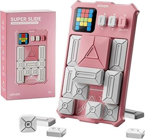 Giiker Super Slide – Puzzle electrónico – Juego de pensamiento – Puzzle magnético – Baby Pink