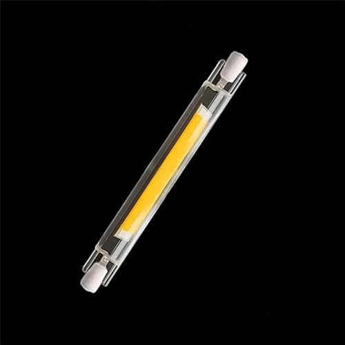 WYLIELAMSH R7S LED Bulb COB Glass Tube 78MM 20W 118MM 30W Replace Halogen Lamp 80W J78 J118 Diode Spot Light AC 110V 140V,Cold White,40W 118MM