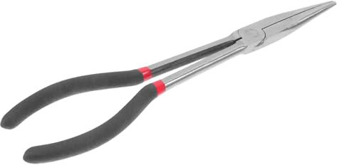 CLISPEED Basteln einer Spitzzange lange Spitzzange Ingenieurzange Zangen für Schmuck kleine Spitzzange Werkzeuge für Elektriker kleine Schmuckzange Stahl mit hohem Kohlenstoffgehalt Black