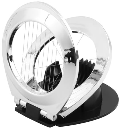 Sharelove Egg Slicer Multifunctional Stainless Steel Egg Slicer for Boiled Eggs Practical Heavy Duty Egg Cutter for Home Quickly and Effectively Kitchen Helper Dishwasher Safe