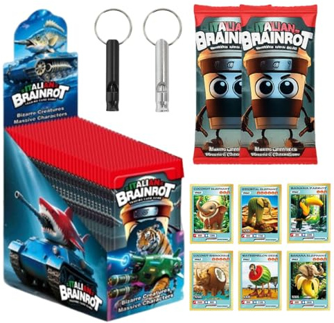 OIXYAZ Caja Caja con 30 paquetes de Italian Brainrot - Juego de cartas coleccionables