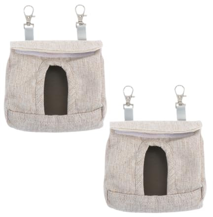 SHINEOFI 2 Pièces Pochette de Nourriture pour Foin de Cobaye et Petits Animaux Lot de Suspendues Distributeur Pratique et Compact pour Lapin Hamster Chinchilla Accessoires de Nourrissage